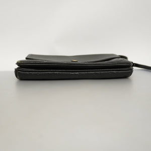 Louis VuittonAuth Monogram Empreinte Twice Women's Shoulder Bag Noir