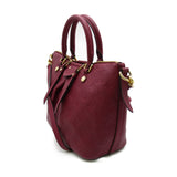 Louis Vuitton Mazarine PM Shoulder Bag Purple Leysin Monogram empreinte Calfskin [cowhide]