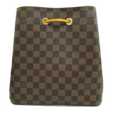 Louis Vuitton Neo Noe Shoulder Bag Brown Ebene Saffron Damier PVC coated canvas