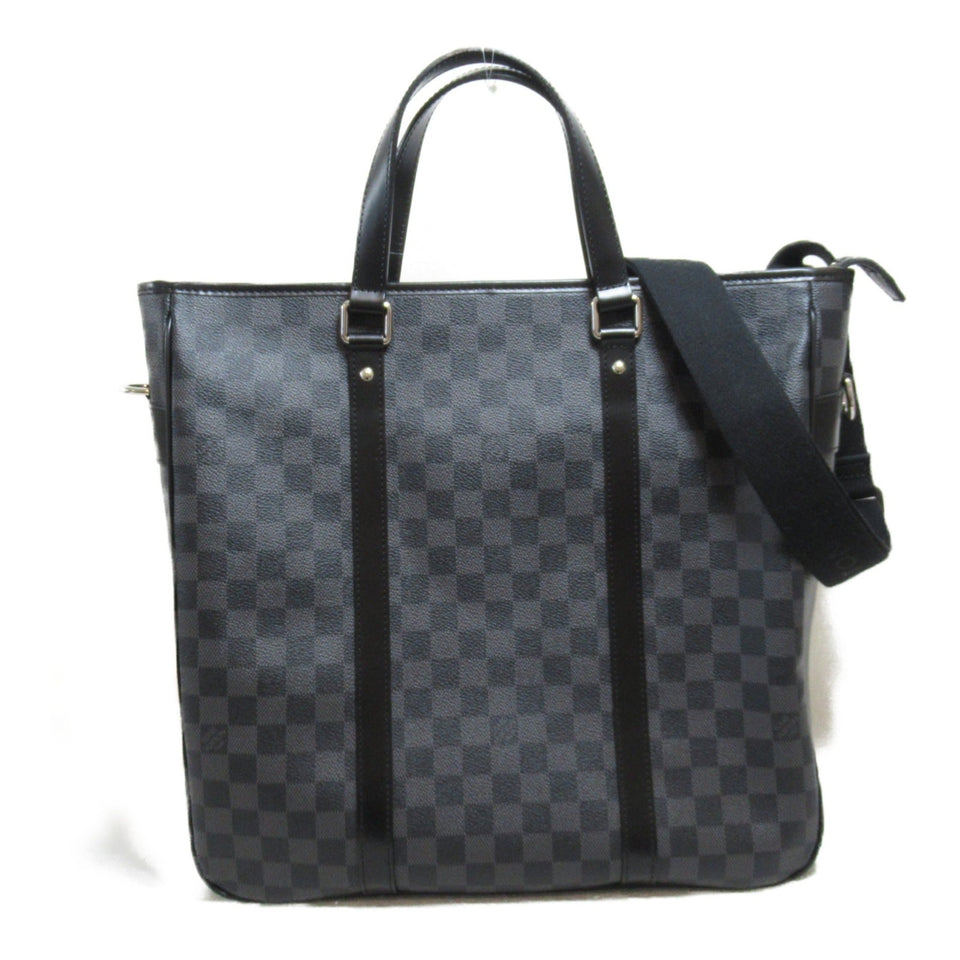 Louis Vuitton Tadao PM business bag Tote Bag Gray Damier graphite PVC coated canvas