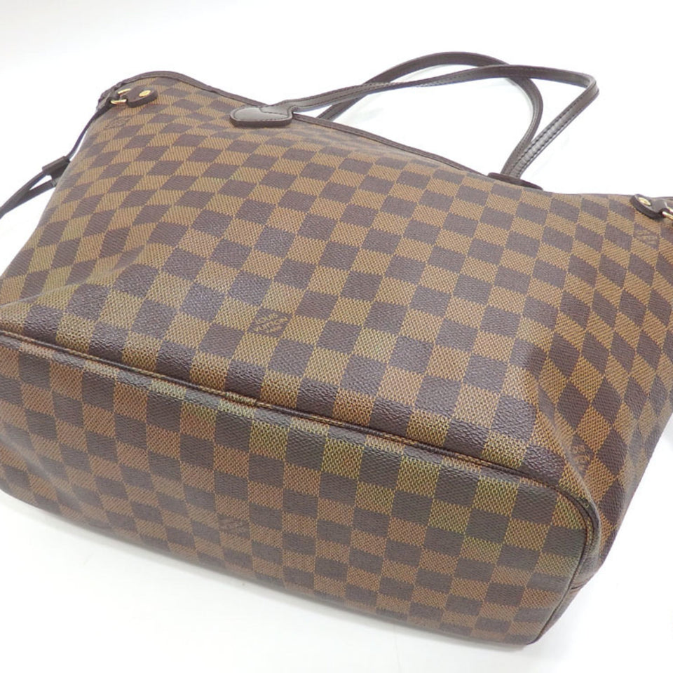 Louis Vuitton Tote Bag Damier Neverfull MM Women's Ebene Shoulder