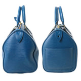 Louis Vuitton Mini Boston Bag Handbag Epi Toledo Blue