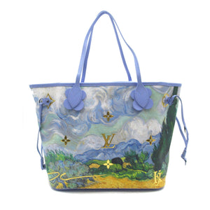 Louis Vuitton Van Gogh Neverfull MM Blue Masters collection PVC coated canvas Tote