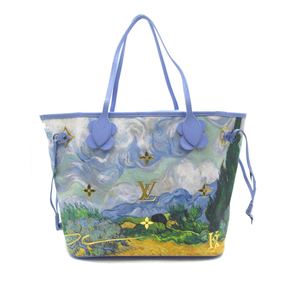 Louis Vuitton Van Gogh Neverfull MM Blue Masters collection PVC coated canvas Tote