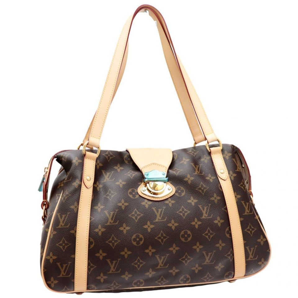 Louis Vuitton 19 Year Monogram Stresa PM Shoulder Bag Tote Ladies Brown