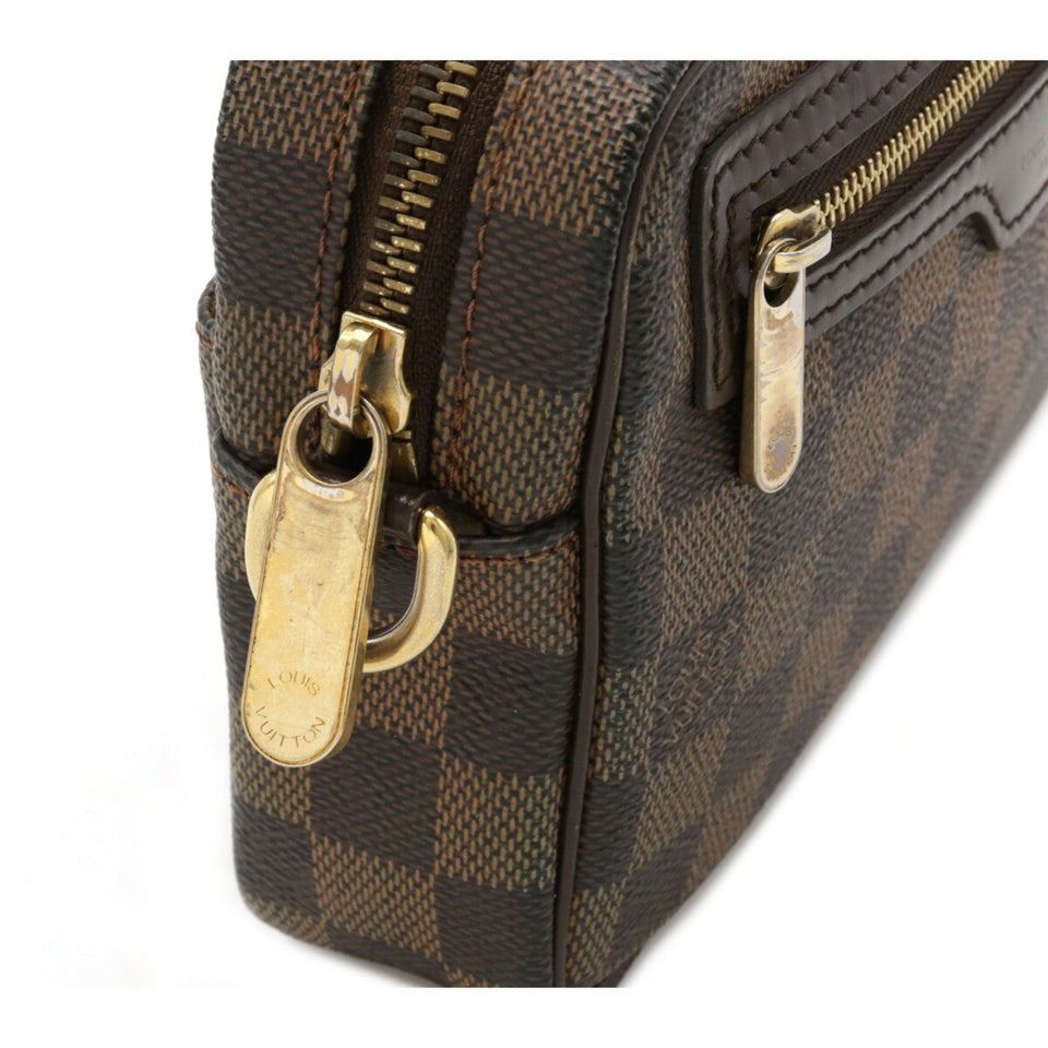 Louis Vuitton Damier Pochette Bie Macau Second Bag Clutch Handbag