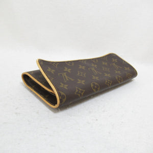 Louis Vuitton Pochette Twin GM Shoulder Bag Brown Monogram PVC coated canvas