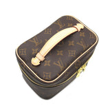 Louis Vuitton Nice Mini Vanity Bag Brown Monogram PVC coated canvas