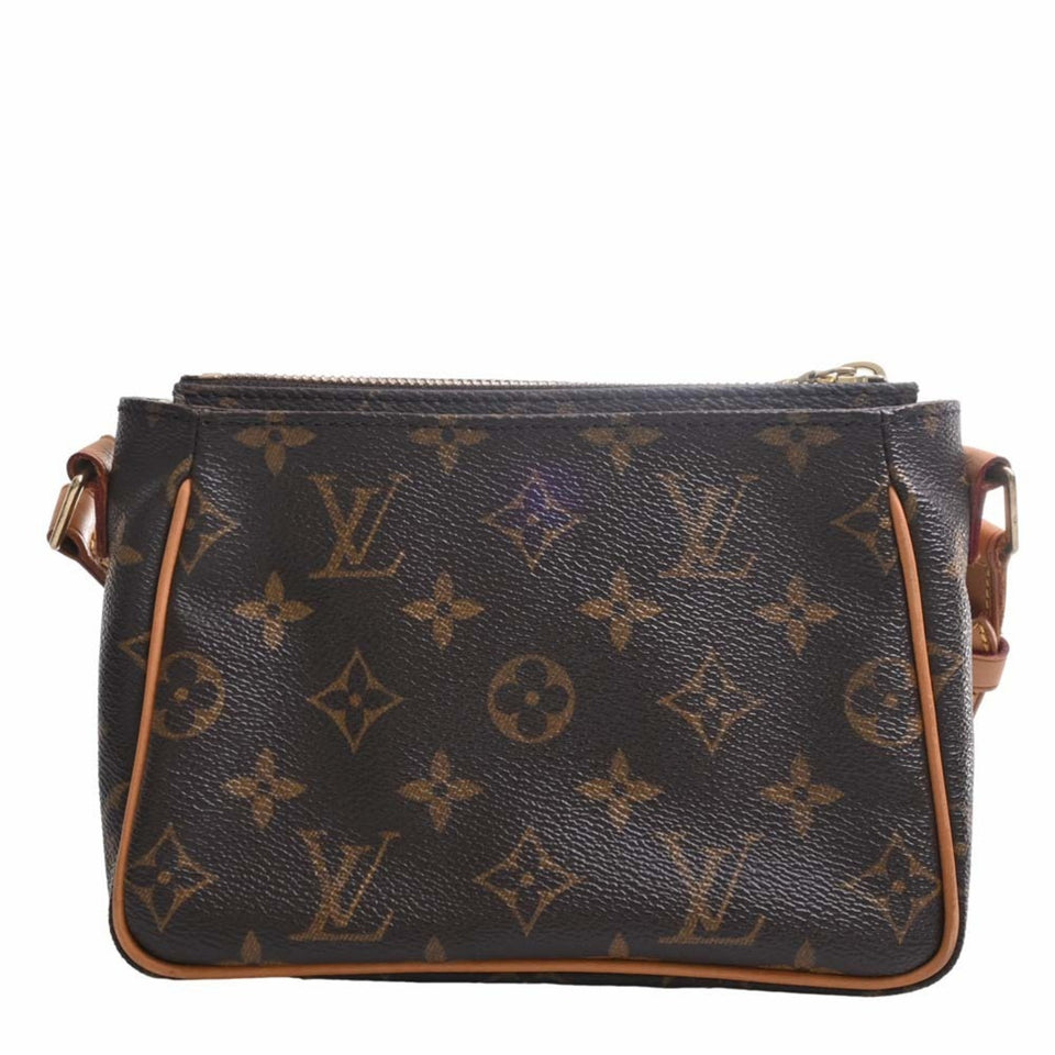Louis Vuitton Monogram Vivacite PM Shoulder Bag Brown Women's
