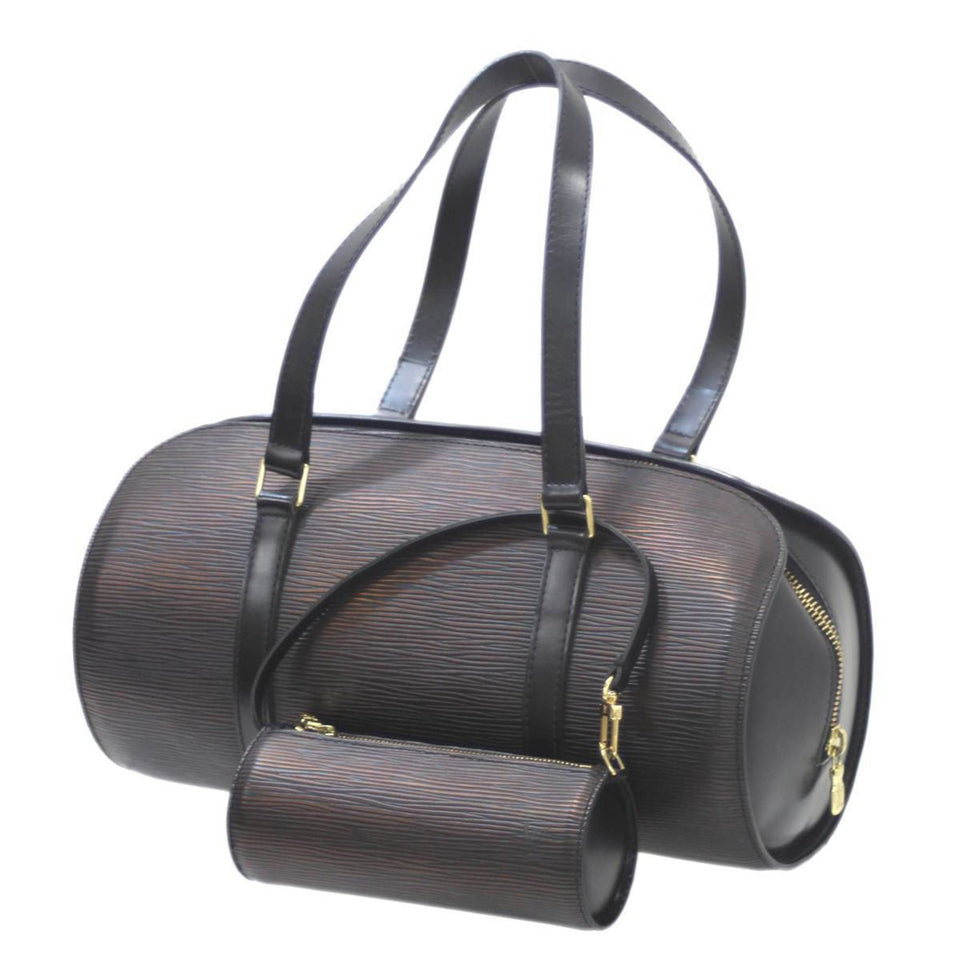 Louis Vuitton Souflot HandBag Epi Noir