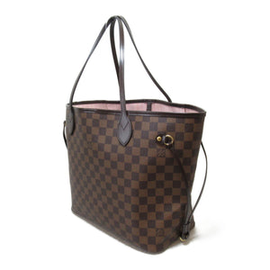 Louis Vuitton Neverfull MM Tote Bag Brown Rose Valerie Damier PVC coated canvas