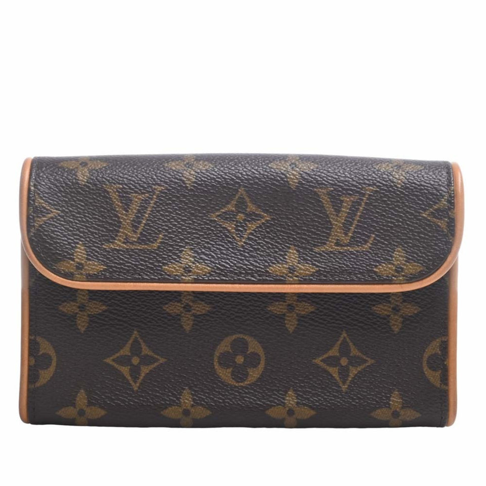 Louis Vuitton Monogram Pochette Florentine Waist Bag Brown Women's