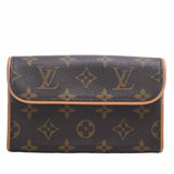 Louis Vuitton Monogram Pochette Florentine Waist Bag Brown Women's