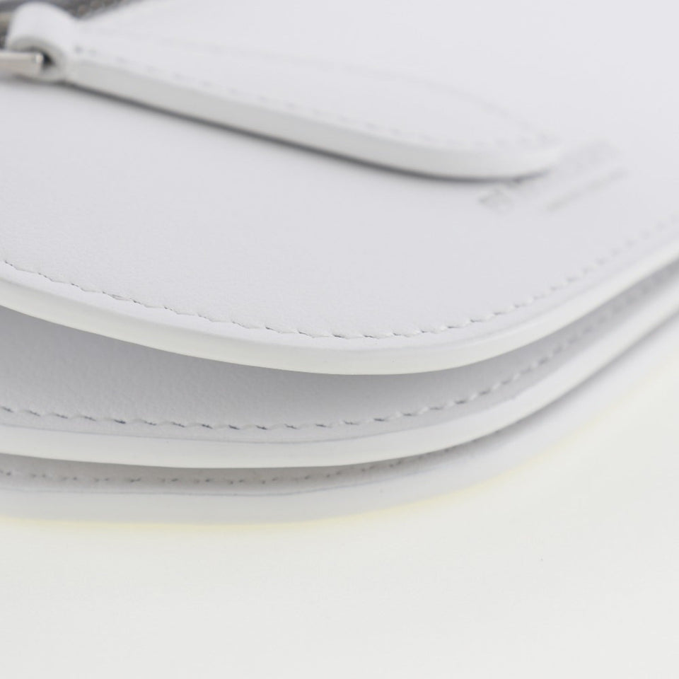 Burberry White Leather Shoulder Bag ( )