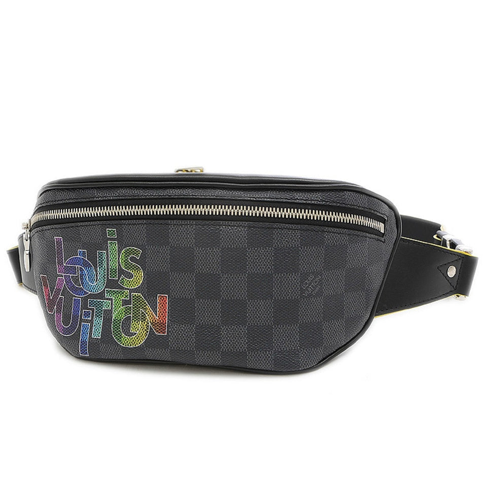 Louis Vuitton Damier Graphite Bum Bag Logo Print Body Men's