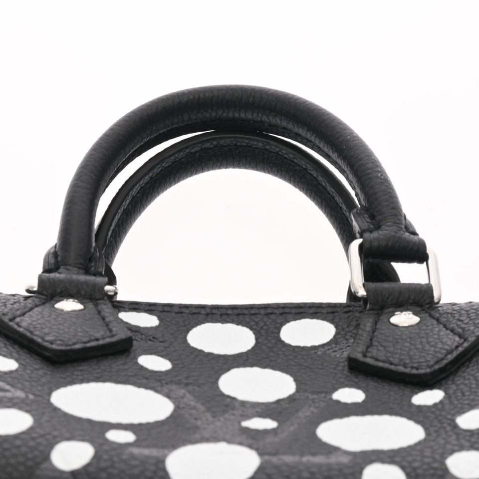Louis Vuitton Monogram Nano Yayoi Kma Collaboration Black White Women's Implant [Dot] Shoulder Bag