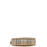 Burberry Beige Multi-Color Canvas Leather Shoulder Bag ( )