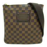 Louis Vuitton Pochette Platt Brooklyn Brown Ebene Damier PVC coated canvas Clutch