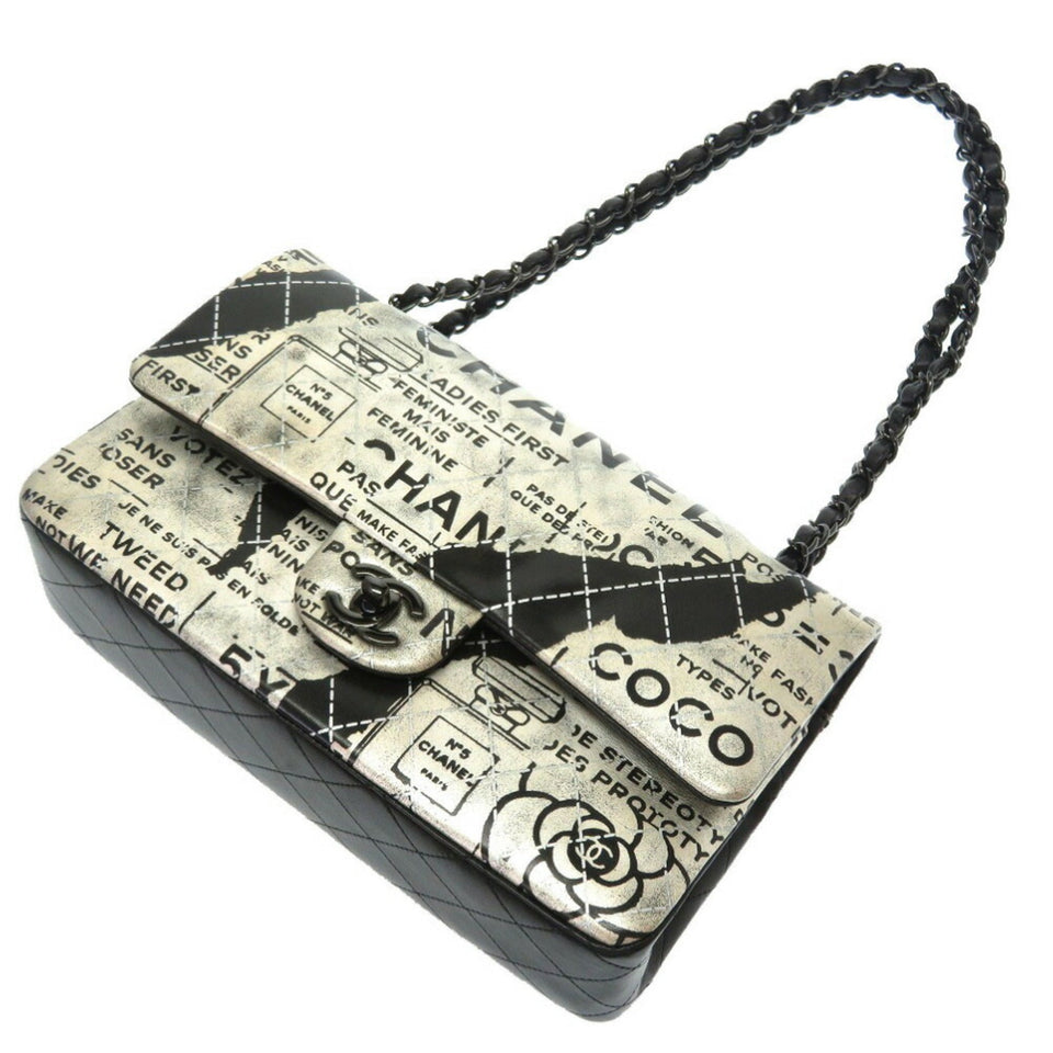 Chanel Matrasse Print Double Flap Silver Chain Bag – Bags Junction