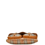 Burberry Beige Multi-Color Canvas Leather Shoulder Bag ( )