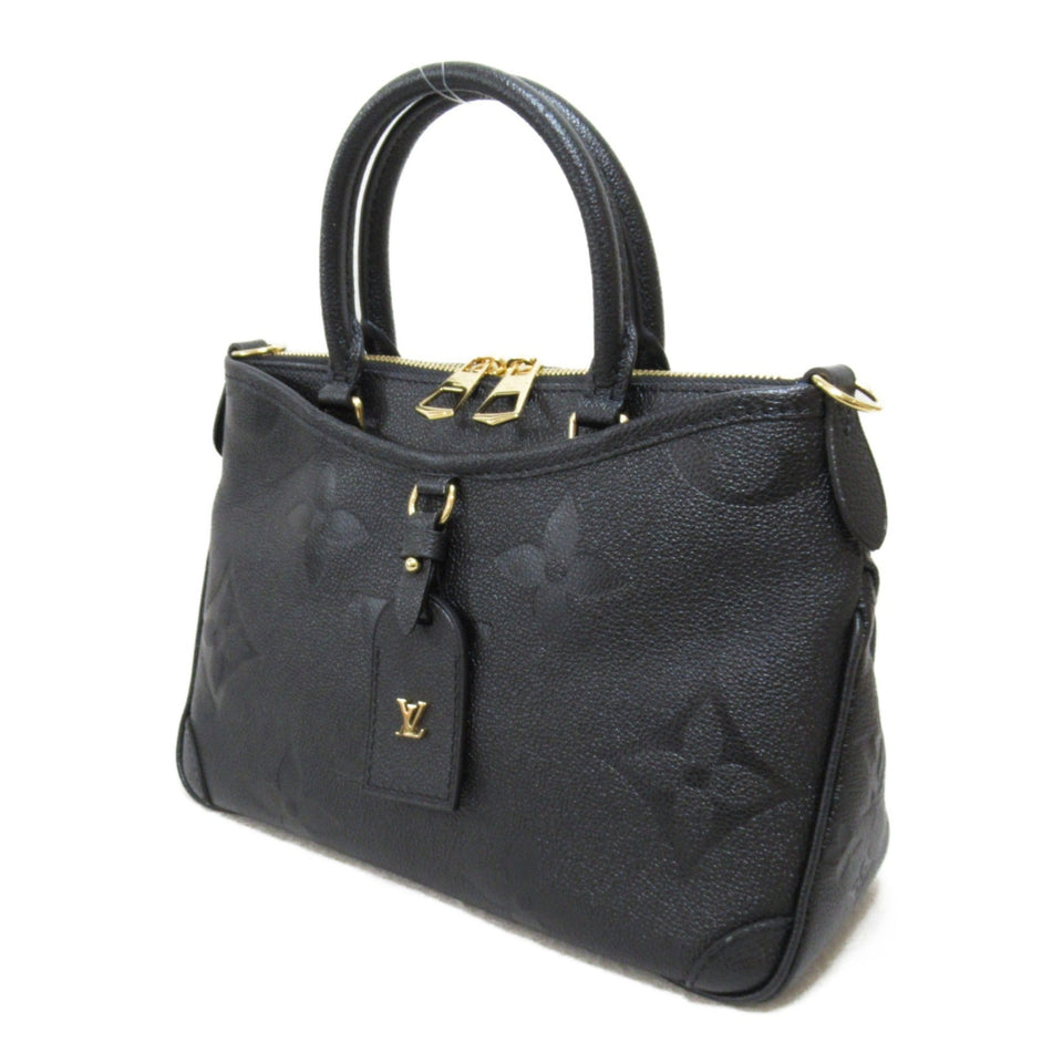 Louis Vuitton Trianon PM 2wayShoulder Bag Black Black Monogram empreinte leather