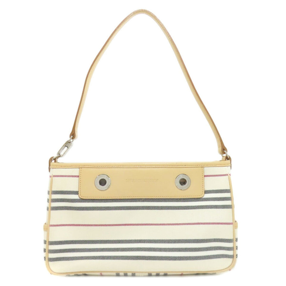 Burberry Beige Canvas Handbag ( )