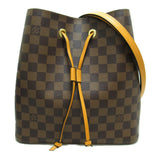 Louis Vuitton Neo Noe Shoulder Bag Brown Ebene Saffron Damier PVC coated canvas