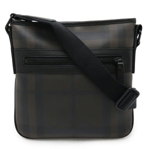 Burberry Black Brown Khaki Brown Pvc Shoulder Bag ( )