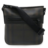 Burberry Black Brown Khaki Brown Pvc Shoulder Bag ( )