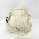 Burberry Blue Label Ivory White Leather Pochette Shoulder Bag ( )