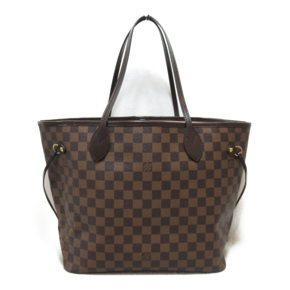 Louis Vuitton Neverfull MM Tote Bag Brown Rose Valerie Damier PVC coated canvas