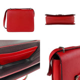 Burberry Red Color Leather Shoulder Bag ( )