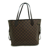 Louis Vuitton Neverfull MM Brown Ebene Damier PVC coated canvas Tote