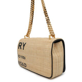 Burberry Beige Raffia Leather Shoulder Bag ( )