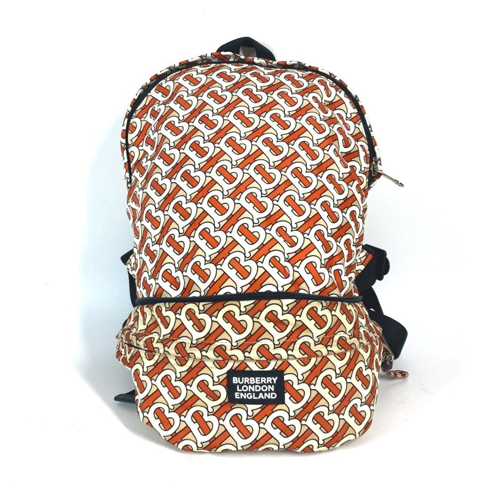 Burberry Orange White Nylon Fanny Pack Sling Bag ( )
