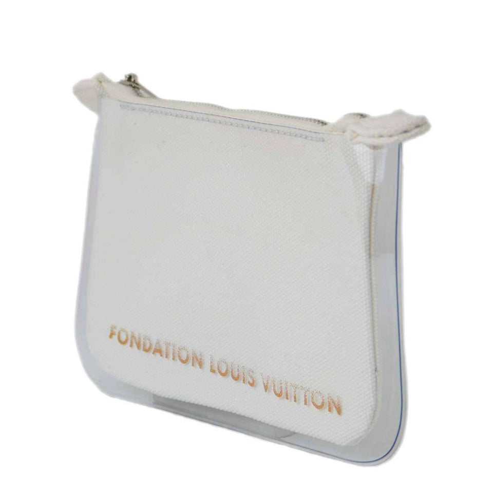 Louis Vuitton Foundation Mum Limited Edition Pouch White Clutch