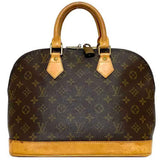 Louis Vuitton Handbag Alma PM Brown Beige Monogram Canvas Nume Ladies