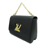Louis Vuitton Twisted MM Shoulder Bag Black Black Epi leather