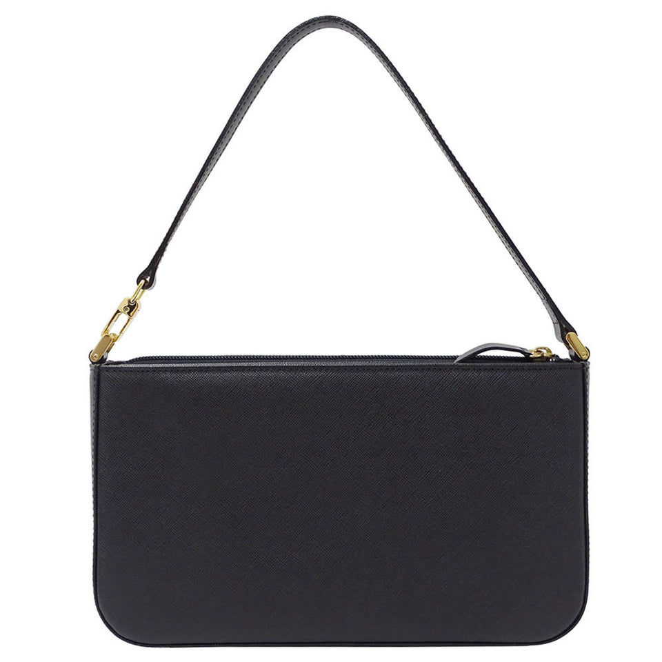 Burberry Black Leather Shoulder Bag ( )