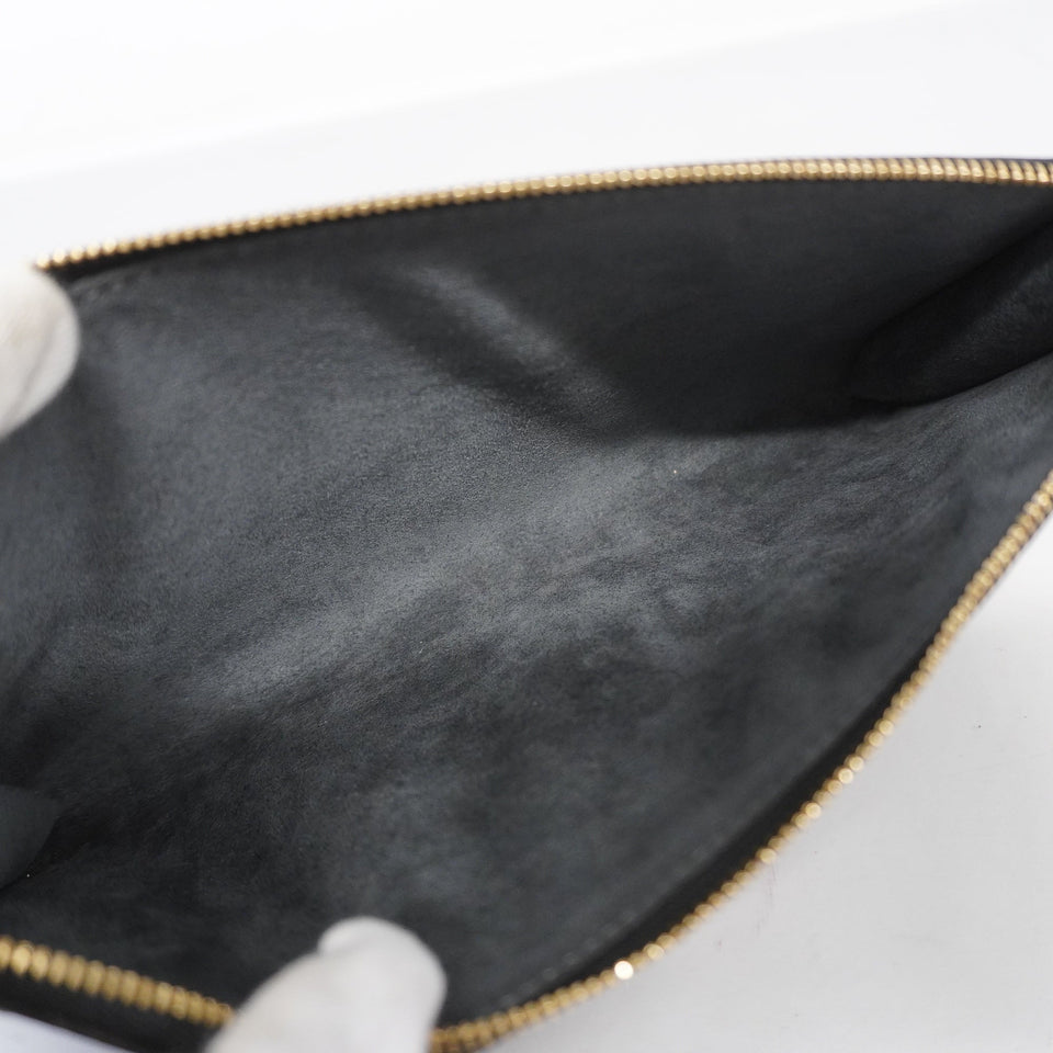 Louis VuittonAuth Epi Pochette Accessoir Women's Pouch Noir Clutch