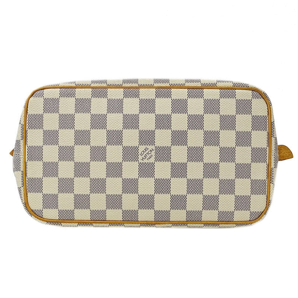 Louis Vuitton Bag Damier Azul Ladies Tote Handbag Saleya PM White Gray