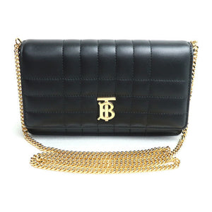 Burberry Black Leather Shoulder Bag ( )