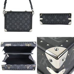 Louis Vuitton Shoulder Bag Monogram Eclipse Clutch Box/Monogram Dark Gray Men's