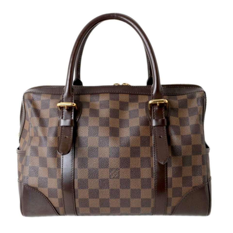 Louis Vuitton Berkeley Handbag Plate Damier Ebene