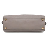 Burberry Gray Leather Handbag Shoulder Bag ( )