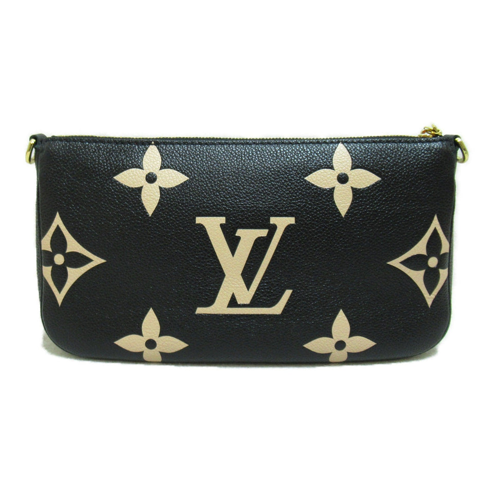 Louis Vuitton Multi Pochette Accessoires Black Monogram empreinte leather Clutch