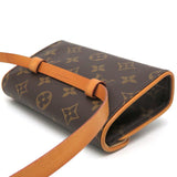 Louis Vuitton Pochette Florentine Strap XS Women's Pouch [] Monogram Ebene [Brown] Clutch