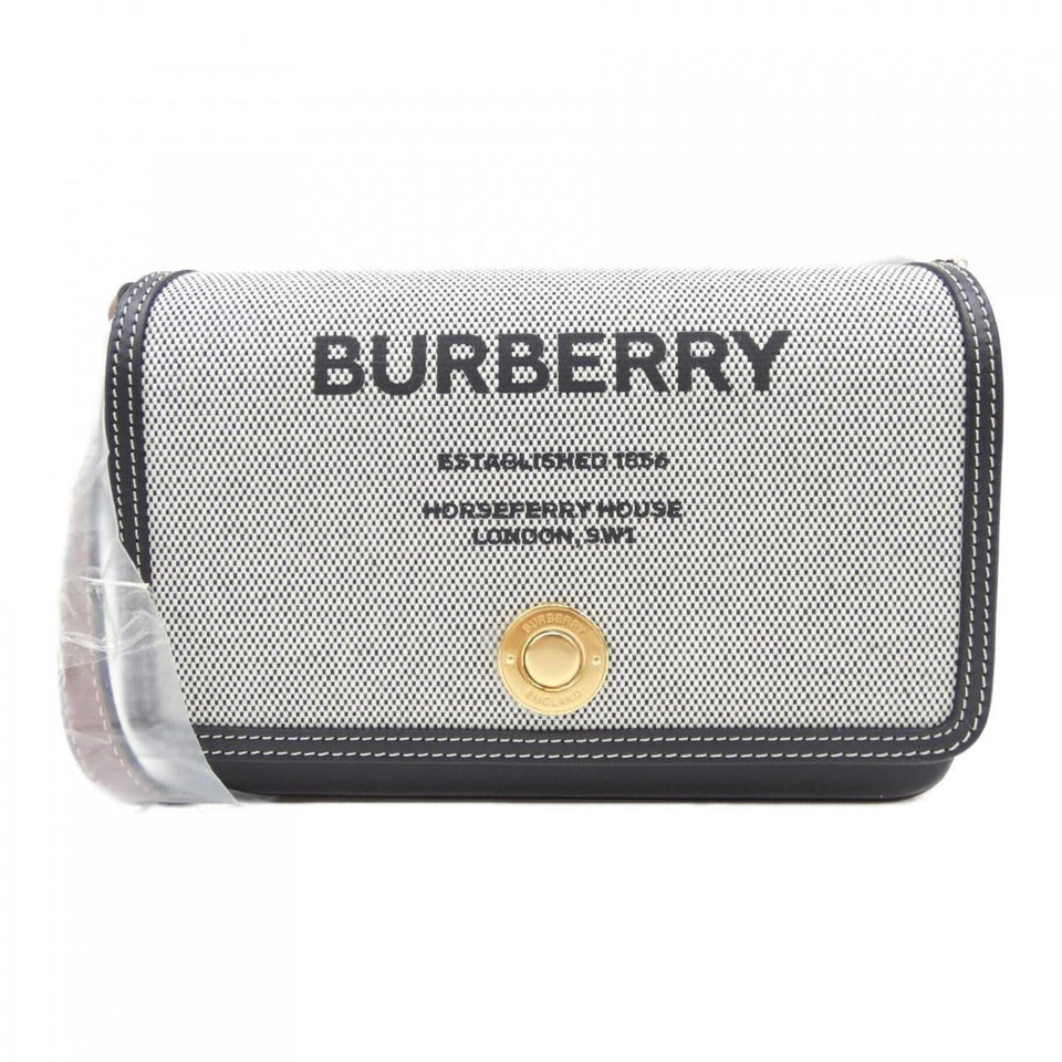 Burberry Black Gray White Handbag Shoulder Bag ( )