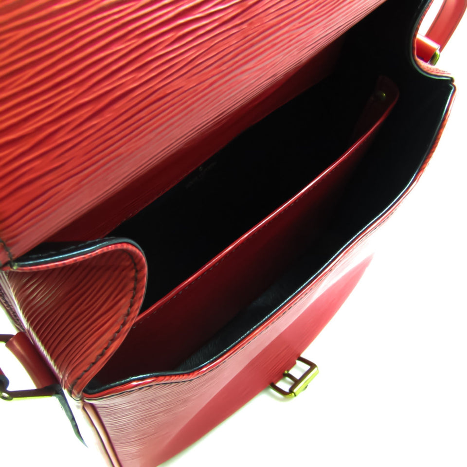Louis Vuitton Epi Cartouchiere Women's Shoulder Bag Castilian Red