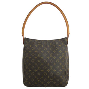 Louis Vuitton Bag Monogram Looping MM Brown x Gold Hardware Canvas Shoulder One Women's